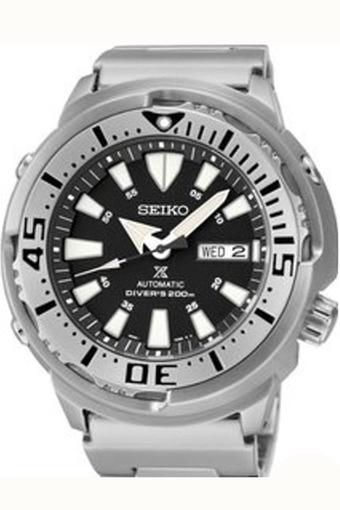 Seiko Prospex Shrouded Monster Baby Tuna Automatic Diver's - Jam Tangan Pria - Silver - Stainless Steel - SRP637K1  