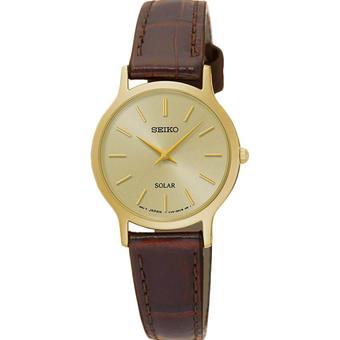 Seiko Solar SUP302P1 Gold - Jam Tangan Wanita  