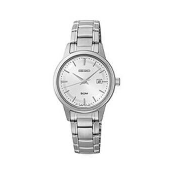 Seiko Women's Sur847 White Dial Stainless Steel Bracelet Watch (Intl)  