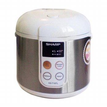 Sharp Rice Cooker 1.8Lt - KS-T18TL-ST - Silver