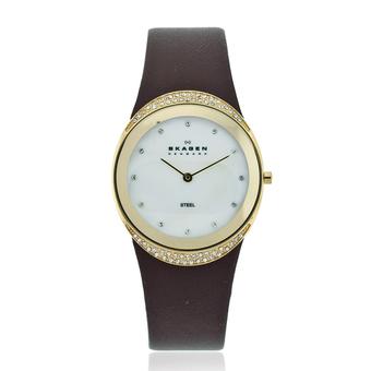 Skagen Women's Leather Watch 452LGLD  