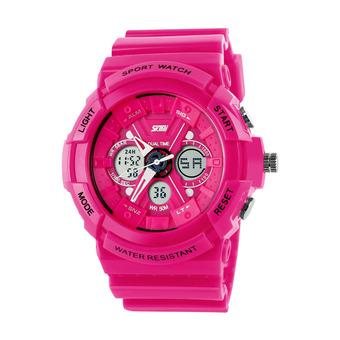 Skmei 0966 Sports Watches Army Military Rose Red  