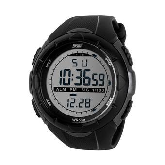 Skmei 1025 Men Sport Watch Digital Watch Waterproof 50m (Black)  