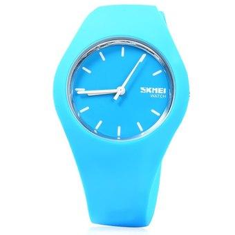 Skmei 9068 Unisex Sport Quartz Watch Silicon Strap Wristwatch (Blue) (Intl)  