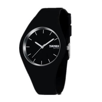 Skmei 9068J Women Casual Silicone Strap Quartz Bracelet Watch Black (Intl)  