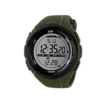 Skmei Waterproof Sports Outdoor LED Watch 1025 Green  