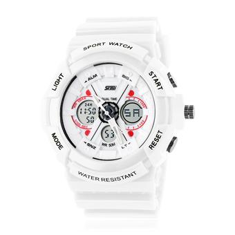 Skmei Women's Digital Watch Multi-function Digital Analog LED Watches (White) (Intl)  