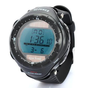 Sports Diving Wrist Watch w/ EL Backlit / Week / Stopwatch / Alarm Clock (Solar Powered / 1xCR2025)  