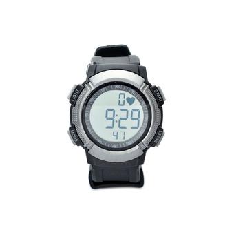 Sports Wireless Heart Rate Monitor Digital Watch(Black + Silver)  