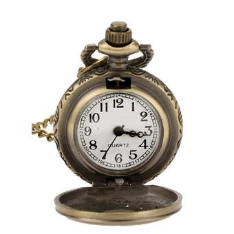 SuperCart Bronze Steampunk Chain Quartz Pocket Watch (Intl)  