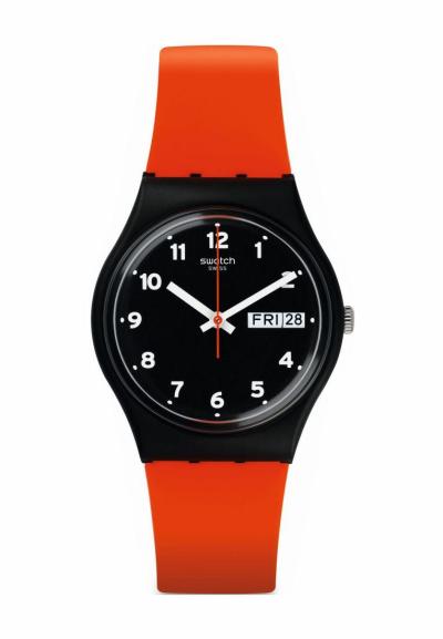 Swatch GB754 Red Grin Jam Tangan Pria - Merah