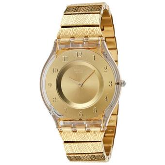 Swatch - Jam Tangan Wanita - Gold-Gold - Stainless Steel - SFK355 Warm Glow  