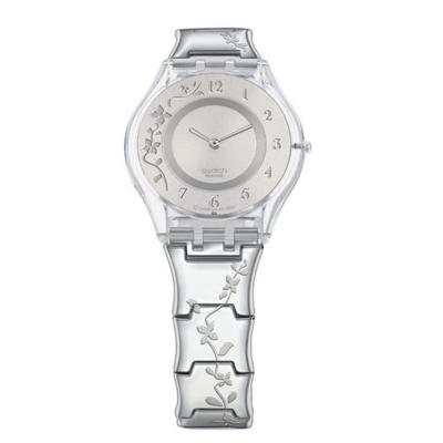 Swatch - Jam Tangan Wanita - Putih-Putih - Stainless Steel - SFK300 Climber Flower