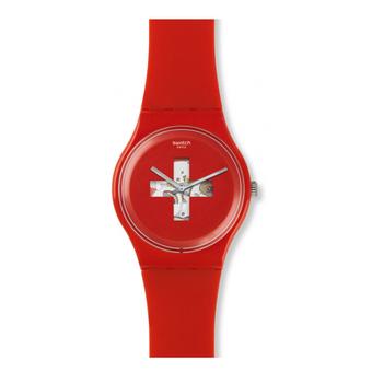 Swatch Men's SUOR106 - Jam Tangan Pria - Merah - Silicone  