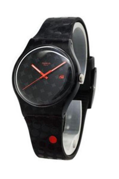 Swatch SWT SUOZ 400 Roland-Garros Black Smash Jam Tangan Pria - Hitam