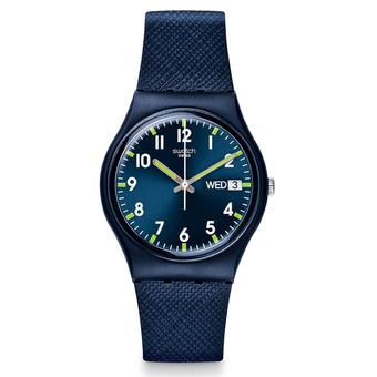 Swatch Women's GN718 - Jam Tangan Wanita - Biru - Silicone  