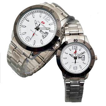 Swiss Army Couple - Stainless Steel - Silver White - SA 1575 SW Couple  