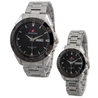 Swiss Army Couple Watch - Silver - Stainless - Swiss Army SA 5088 COUP SS BL  