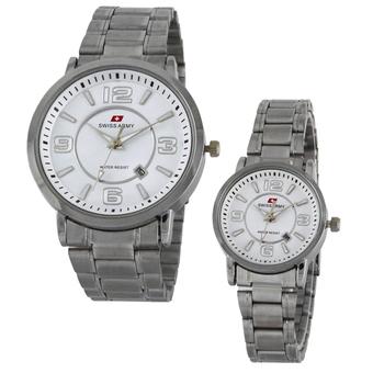 Swiss Army Couple Watch - Silver - Stainless - Swiss Army SA 0029SS  