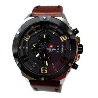 Swiss Army DHC - Jam Tangan Pria - Leather Strap - SA 2272 DBS  