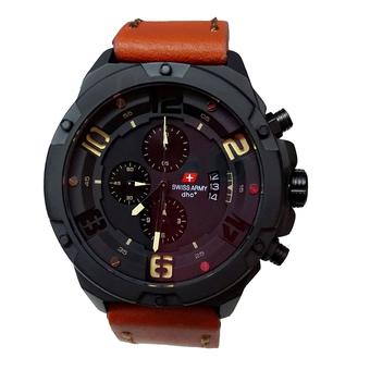 Swiss Army DHC - Jam Tangan Pria - Leather Strap - SA 2272 LB  