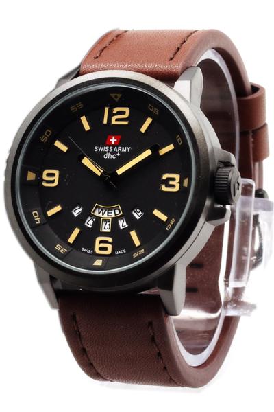 Swiss Army Daydate D47H175SAHC2706CKT Jam Tangan Pria - Cokelat Tua