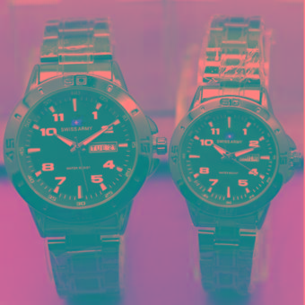 Swiss Army Daydate Fasion -Jam Tangan Pasangan/Couple-SA 5433 BL  