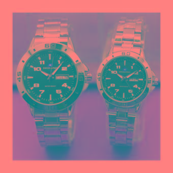 Swiss Army Daydate Fasion -Jam Tangan Pasangan/Couple-SA 5433 SB  