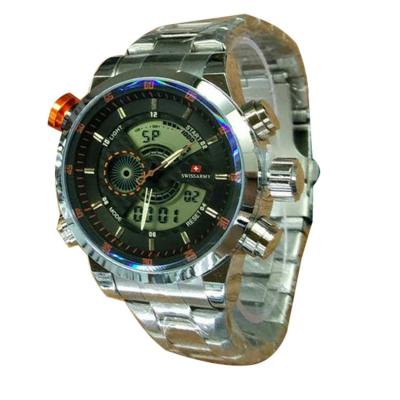 Swiss Army Digital Jam Tangan Pria Stainless SA 3921 C - HITAM