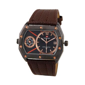 Swiss Army Dual Time Series - Cokelat - Kulit - SA 4055M BL BRW  