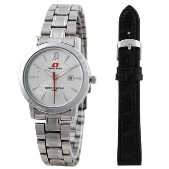 Swiss Army Elegant Set Jam Tangan Wanita - Stainless - Silver - SA A39 SS SIL  