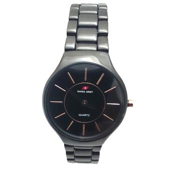 Swiss Army HCC 2070 - Jam Tangan Wanita - Bazel/Hitam - Stainless Steel  