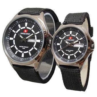 Swiss Army - Jam Tangan Couple - Canvas - SA 5086 BB  