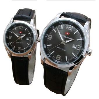 Swiss Army - Jam Tangan Couple - Leather Strap - SA 152 FB  