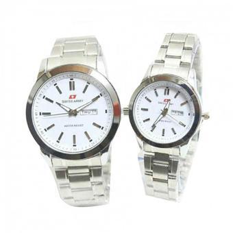 Swiss Army - Jam Tangan Couple Pria & Wanita - Strap Stainless - SA 5013 C  