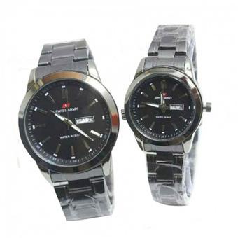 Swiss Army - Jam Tangan Couple Pria & Wanita - Strap Stainless - SA 5013 A  