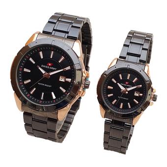 Swiss Army Jam Tangan Couple Rantai SA 0036 Rosegold  