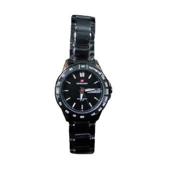 Swiss Army - Jam Tangan Formal Wanita - Stainlesstell Strap - SA 5093 L - Black Gold  