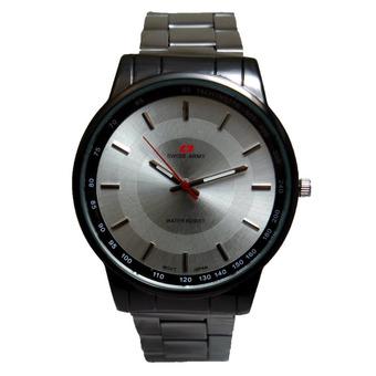 Swiss Army Jam Tangan Pria - Body Hitam - Hitam - Stainless Steel Back - SA 2199 MB  