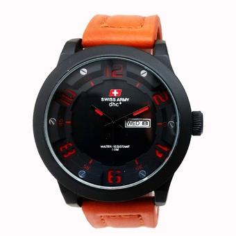 Swiss Army - Jam Tangan Pria - Cokelat - Kulit - SA 4058 BRM  