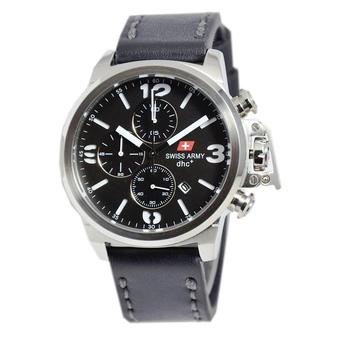 Swiss Army - Jam Tangan Pria - Hitam - Strap Kulit - SA 2199 BL  