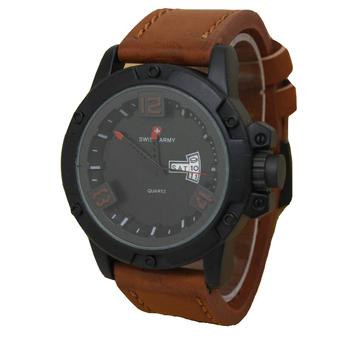 Swiss Army Jam Tangan Pria - Kulit - Cokelat Muda - Sa 1049 M LBR  