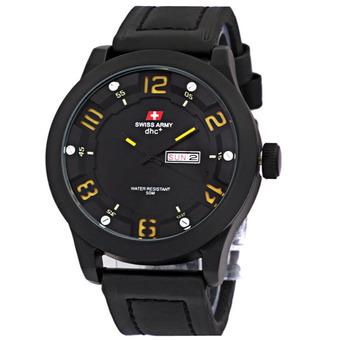 Swiss Army Jam Tangan Pria Leather Strap Balck Sa 1055  