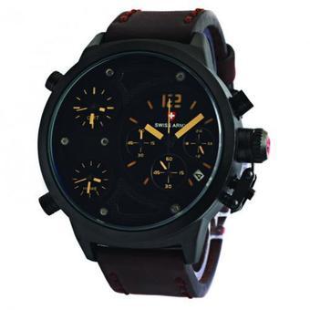 Swiss Army Jam Tangan Pria - Leather Strap - Coklat - SA 4020 DB  