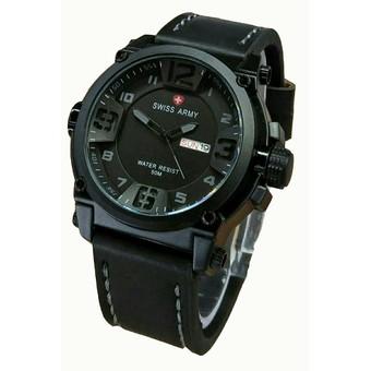 Swiss Army Jam Tangan Pria – Leather Strap – SA 005 FB  