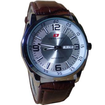 Swiss Army - Jam Tangan Pria - Leather Strap - SA 1137  