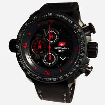 Swiss Army Jam Tangan Pria - Leather Strap - SA 4445B - Merah  