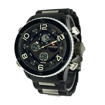 Swiss Army - Jam Tangan Pria - Rubber Strap - SA 1899 BOW - Hitam  