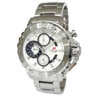 Swiss Army Jam Tangan Pria - Silver - Stainless Steel - HC-8932MCBSSSL  