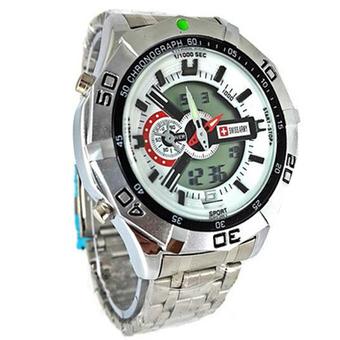 Swiss Army - Jam Tangan Pria - Stainles Steel - Sa 80 Silver  